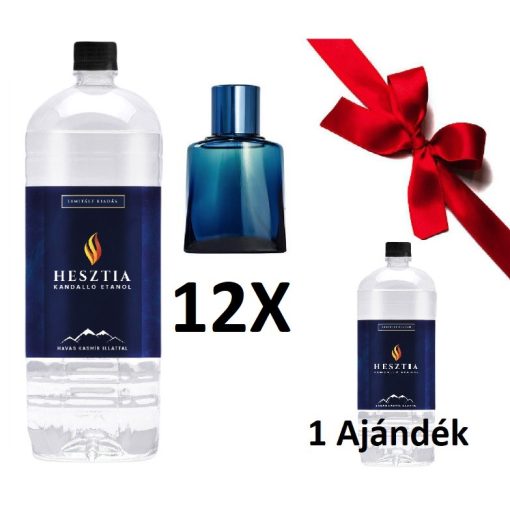 HESZTIA Bioetanol 1,9 L Havas kasmír - 11db + 1 Flakon Ajándék