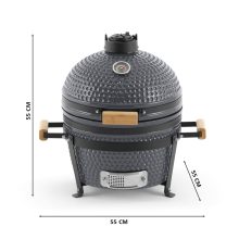LANDMANN KAMADO GRILL FASZENES 40CM 16″ SZÜRKE 