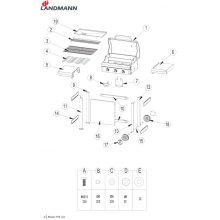 Rexon PTS 3.0 gázgrill-kocsi