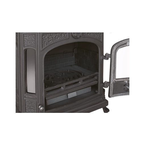 WENTOREX Matterhorn WS-D 8 öntöttvas fatüzelésű kályha (8 kW / matt fekete)