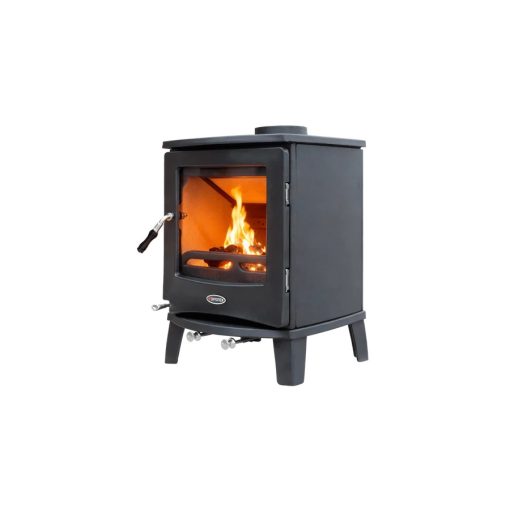 WENTOREX Tirano WS-D öntöttvas fatüzelésű kályha (5 kW / matt fekete)