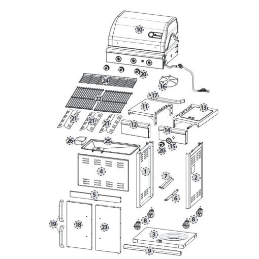 Triton PTS 3.1 (ezüst) gázgrill