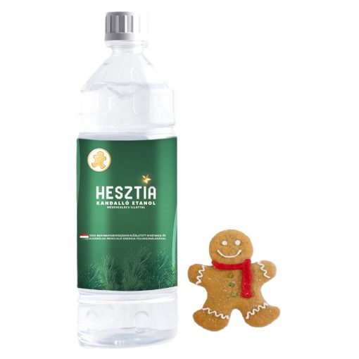 HESZTIA Bioetanol 1,0 L 4db Mézeskalács + 4db Havas kasmír - Ajándék színes gyújtópálcával 