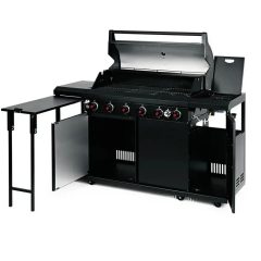   Landmann Gázgrill 6.1 Gázgrill-kocsi / Grillező Maxx-Zone-nal Fekete 