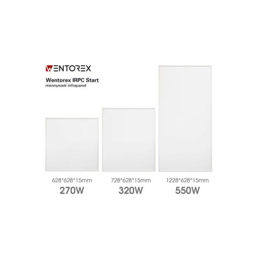 WENTOREX IRPC Start 550 mennyezeti infrapanel (550 Watt)