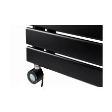 WENTOREX Asymmetric Electric 400 Watt elektromos törölközőszárító radiátor (fekete - 500 mm)