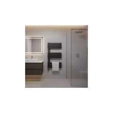 WENTOREX Asymmetric Electric 400 Watt elektromos törölközőszárító radiátor (fekete - 500 mm)