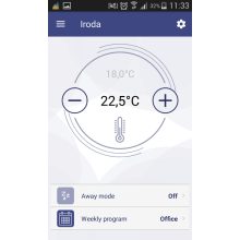 Adax Neo WiFi “L” elektromos fűtőpanel – 800W gyöngyfekete