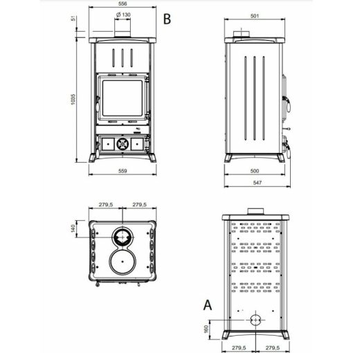LA NORDICA FEDORA - STEEL PANNA KÁLYHA