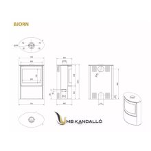 KRATKI BJORN KANDALLÓKÁLYHA - Ajándék Hamuporszívóval