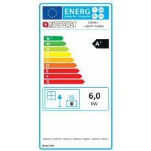 La Nordica GEMMA fatüzelésű kályha (6,0 kW)