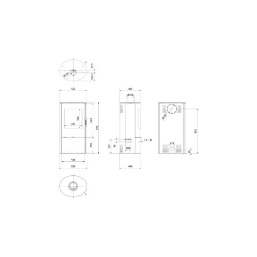 KRATKI KOZA ROLLO KANDALLÓKÁLYHA - Ajándék hamuporszívóval