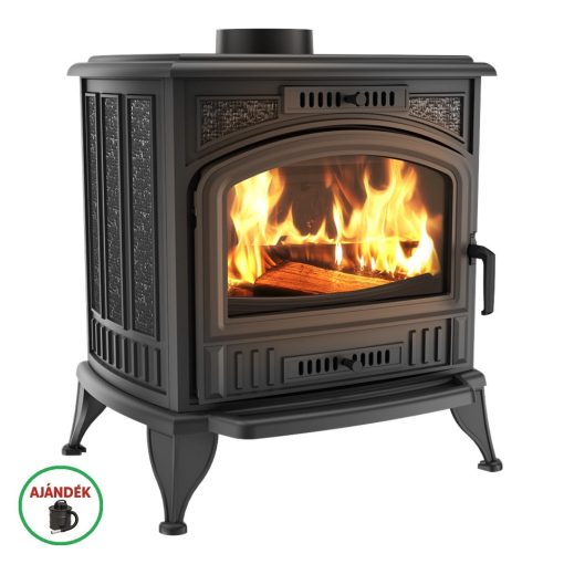KRATKI KOZA K6 150 KÁLYHA ASDP RENDSZERREL - Ajándék Hamuporszívóval