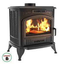 KRATKI KOZA K6 150 KÁLYHA TURBOFAN RENDSZERREL - Ajándék Hamuporszívóval