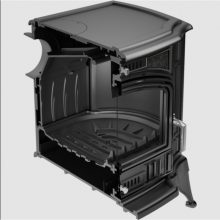 KRATKI KOZA K9 130 KÁLYHA TURBOFAN RENDSZERREL - Ajándék Hamuporszívóval