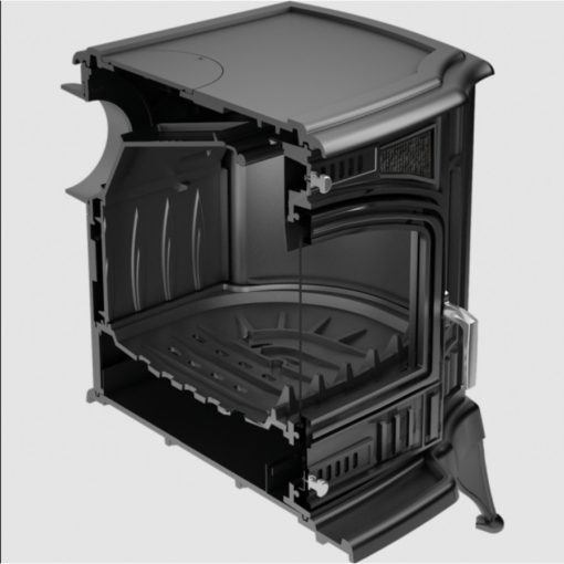 KRATKI KOZA K9 130 KÁLYHA TURBOFAN RENDSZERREL - Ajándék Hamuporszívóval