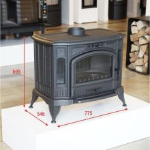 KRATKI KOZA K9 130 KÁLYHA TURBOFAN RENDSZERREL - Ajándék Hamuporszívóval