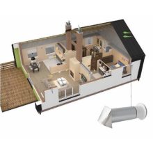 LÉGBEVEZETŐ EGYSZERŰ 110MM SAVÁLLÓ SZELLŐZŐVEL