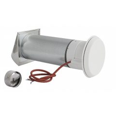   KEREK LÉGBEVEZETŐ FŰTŐSZÁLLAL ÉS VISSZACSAPÓ SZELEPPEL 110MM SAVÁLLÓ SZELLŐZŐVEL