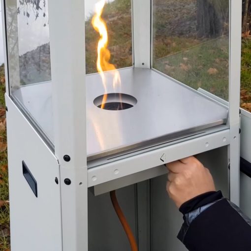 PATIO TERASZMELEGÍTŐ LEMEZ ELŐLAPPAL MANUÁLIS
