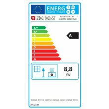 La Nordica ROSSELLA R1 5.0 CERAMICA fatüzelésű kályha (9 kW/fehér)