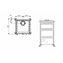 La Nordica ROSSELLA R1 .16 CERAMICA fatüzelésű kályha (9 kW / krém) 