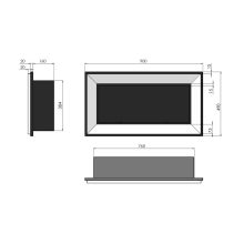 SIMPLEFIRE FRAME 900 FEKETE