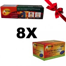 Vulcan Kéménytisztító hasáb ajándék Gyors begyújtóval